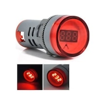 Kırmızı Pano Tipi Voltmetre Sinyal Lambası Ac 220v 60v-500v Ölçüm