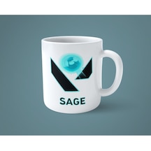 Sage Logo Kahve Kupası Beyaz