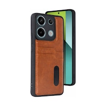 Redmi 15c 4g Sara Kartvizitli Deri Kılıf - Taba Bzsxx00 1