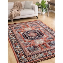 Tuğra Halı Kuman Kilim Eskitme Desenli Kilim Ku04 Renkli