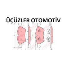 Ön Fren Balatası M Ml R Serisi Mercedes A1644200820