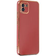 Newface - 291 - Samsung Galaxy Uyumlu A03 Kılıf Volet Silikon - Kmrsfres - - Kırmızı