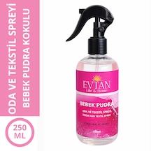 Evtan Life&home Bebek Pudrası Kokulu Oda Ve Tekstil Spreyi Oda Kokusu Room Spray 250 Ml Bebek Pudrası