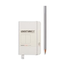 Leuchtturm 1917 Not Defteri Mini Boy A7 , Sert Kapak, 169 Numaralandırılmış Sayfa, Düz, Beyaz