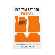 Ford Kuga 2013 2019 Uyumlu Eva Oto Paspas Turuncu Metal Topukluklu Tam Set