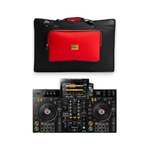 Xdj Rx3 Setup Için Uyumlu Çanta Soft Case Kılıf. Siyah Kırmızı.