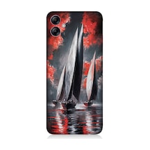 Samsung Galaxy A04e Uyumlu Yelkenli Yolculuk Desenli Silikon Kılıf