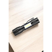 Işıldak El Feneri Kamp Lambası Mini Taşınabilir Acil Durum Lambası Fener Led Işık Siyah