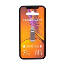 Powerway 32 Gb iPhone Uyumlu Usb 2.0 Otg Metal Flash Bellek -
