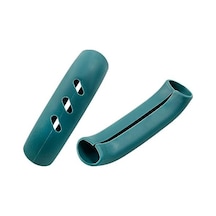 6 Paket Silikagel Pot Kolu Kapakları 3 İnç Kapak Kolu Kapakları Yeşil Kolu Tutucu Kavrama Isı Yalıtım Kolu Kapağı İçin Tava, Pot 7/8 Yaş