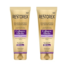 Restorex Collagen & Biotin Dolgunlaştırıcı Saç Bakım Kremi 2 x 250 ML
