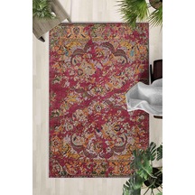 Kaymaz Taban Yıkanabilir Halı Mutfak, Salon, Yatak Odası İçin Modern Dijital Baskı Halı Slnhal114 - 479 Çok Renkli