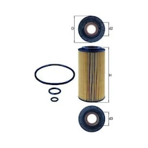 Toyota Auris Yag Filtresi 1.4 D-4d 2007-2012 Mahle Ox179d
