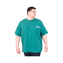 Mode Xl Büyük Beden Erkek T-shirt Bisiklet Yaka Born Tolyft U25029 Nefti Nefti