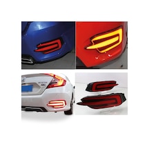 Honda Civic Fc5 Arka Sis Lambası Ledi 3 Çizgi E Dizayn