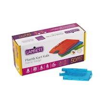 Lamiess Lms 211 Yatay Dikey Çift Hazneli Kart Kabı Mavi 25'Li