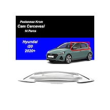 Hyundai İ20 Cam Çıtası Komple Set Çerçevesi Kromu Nikelajı 2020 Sonrası