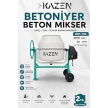 Kazen 240 Litre - Xxl Betoniyer Beton Mikser Beton Harç Yem Tohum Karma Makinesi - 3. Nesil