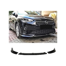 HasAkman Opel Corsa F Race Ön Lip Piano Black 3 Parça 2019 2020 2021