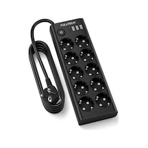 Çoklu Priz 10 Lu Grup Priz Usb Li 3x Usb-a, 1x Usb-c , 3680w 16a, 2 Metre Kablo, Topraklı Uzatma Kablosu, Ev Ofis Gaming