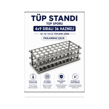 Tüp Standı - Tüp Sporu - 36 Delikli- 10-12-13 mm Tüpler İçin Paslanmaz Çelik