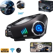 1080p Fhd Kameralı Video Fotoğraf Özellikli Wifi Kamera Bluetooth Arama Müzik İntercom Kask Kulaklık