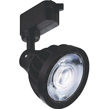 Lampist Kayar Spot 35w Led Armatür 2900 Lümen Yüksek Işıklı Ray Tipi 3000k Işık Siyah Kasa Mağaza Ve Vitrin Aydınlatması Mat Siyah