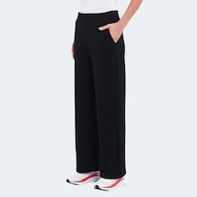 Slazenger VILLE Kadın Cepli Bol Paça Siyah Eşofman Altı
