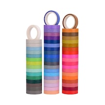 Cbtx 60 Renk/kutu 8mmx4m Saf Renk Gökkuşağı Bant El Defter Dekorasyon Çıkartma