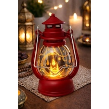 Pilli Led Işık, Askılı Fener Süsü Sarı Işıklar Peri Işıkları Aydınlatmalı Şerit Led Ramazan Süsü Led Işık Kırmızı .