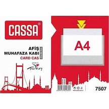 Cassa Tabela Poşeti afiş Muhafaza Kabı A4 Şeffaf 10 Lu Paket