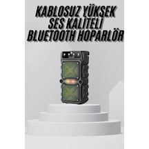 Hubrendy Tekno Bluetooth Hoparlör Yüksek Ses Kaliteli Büyük Boy Çift Çıkışlı Ses Bombası