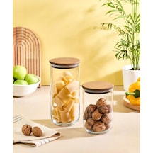 Klipsli Cam Kavanoz 425 Ml 2 Adet Çok Renkli