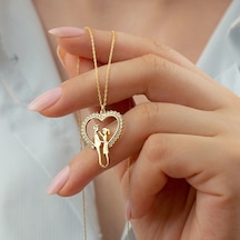 925 Ayar Gümüş Gold Love Kolye