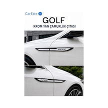 Volkswagen Golf Paslanmaz Krom Yan Çamurluk Çıtası 4 Parça Abs Malzeme Aksesuarı