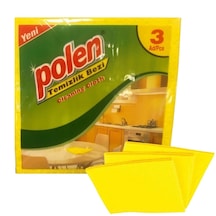 Polen 3'lü Sarı Temizlik Bezi 35 x 35 CM 2 Paket