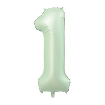 Rakam Folyo Balon 34 İnç 76-82 Cm Adaçayı, 1 Açık Mavi
