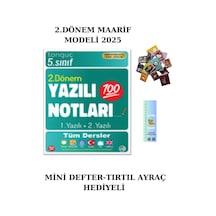 Tonguç 5. Sınıf Yazılı Notları 2. Dönem 1 Ve 2. Yazılı 2025 Mini Defter+tırtıl Ayraç Maarif Modeli
