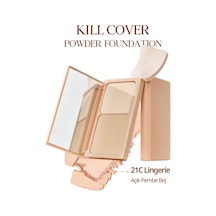 Clio Kill Cover Hafif Yapılı Pürüzsüz Mat Bitişli Pudra Fondöten 21C Lingerie