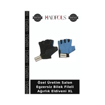 Özel Üretim Salon Egzersiz Bilek Fileli Ağırlık Eldiveni Xl Çok Renkli