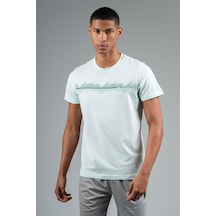 Maraton Regular Erkek Bisiklet Yaka Su Yeşili T-shirt SU YEŞİLİ