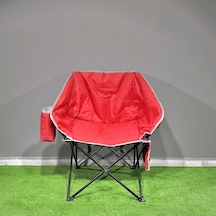 Outdoor Argeus Balcony Comfort Katlanabilir Kamp Sandalyesi Kırmızı