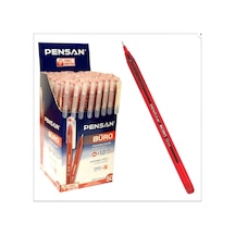 Tükenmez Kalem 10 Adet Kırmızı Renk 1.0 MM Büro Tipi Ballpoint Pen