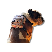 Köpek Sırt Çantası 2 Si 1 Arada Göğüs Tasması Fonksiyonlu, Geri Dönüştürülmüş, Su Geçirmez, A Tek Renk