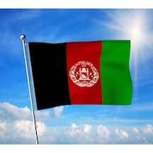 Afganistan Devleti Bayrağı -afganistan İslam Cumhuriyeti Premium Raşel Kumaş 100x150 Cm Diğer