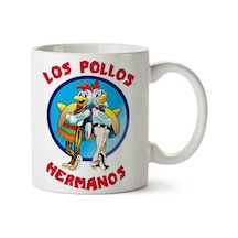 Los Pollos Hermanos İki Tarafı Baskılı Kupa Bardak Çok Renkli
