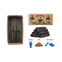Bio Vadi Press Briket Taş Fırın % 100 Doğal Mangal Kömürü 30 Kg 3 Saat Yanma A++