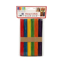 Südor Ahşap Dil Çubuğu Renkli Geniş - 2 Paket