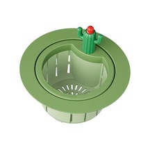 Suntek Kaktüs Lavabo Süzgeci Sağlam Yedek Takması Yeşil