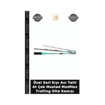 Özel Seri Kıyı Avı Tatil At Çek Mustad Medmax Trolling Olta Kamışı 213cm - 12-20lb